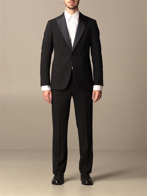 giorgio armani black suit.